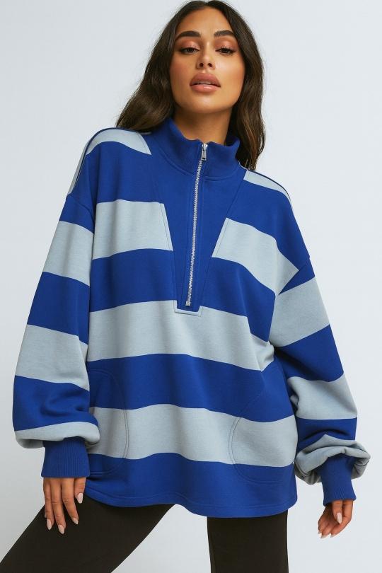 Sudaderas Mujer Blue Osley - Mochy H11289 Efashion Paris