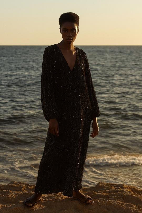 Robes de soirée Femme Noir Osley - Mochy R4272 Efashion Paris