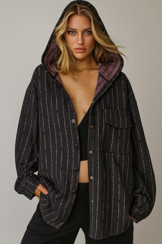 Chemises Femme Noir Osley - Mochy H6922 Efashion Paris
