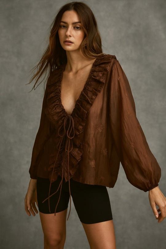 Blouses Femme Choco Osley - Mochy H10512 Efashion Paris