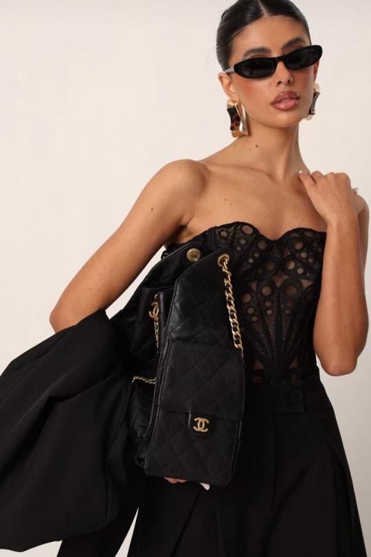 Tops Mujer Black Osley - Mochy ST11670 Efashion Paris