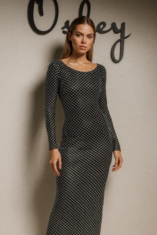 Robes de soirée Femme Noir Osley - Mochy R4795 Efashion Paris