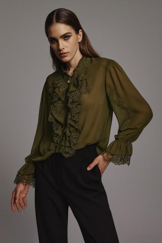 Chemises Femme Kaki Osley - Mochy H10652 Efashion Paris