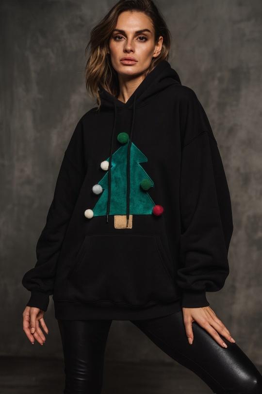 Sweats Femme Noir Osley - Mochy H1595 Efashion Paris
