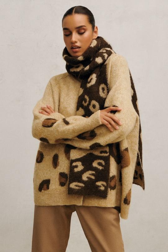 Cardigans Women Leopard Osley - Mochy PL12151 Efashion Paris