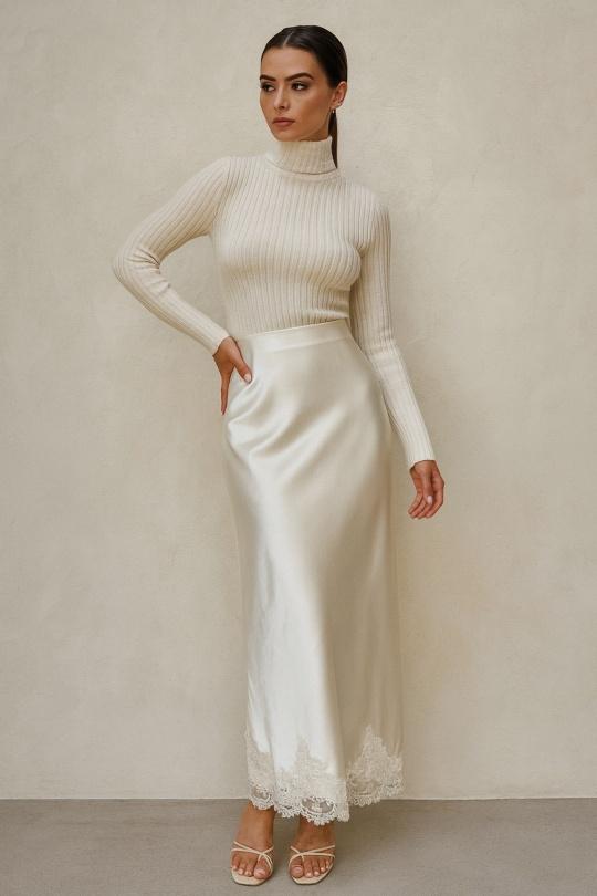 Jupes Femme Beige Osley - Mochy J12185 Efashion Paris