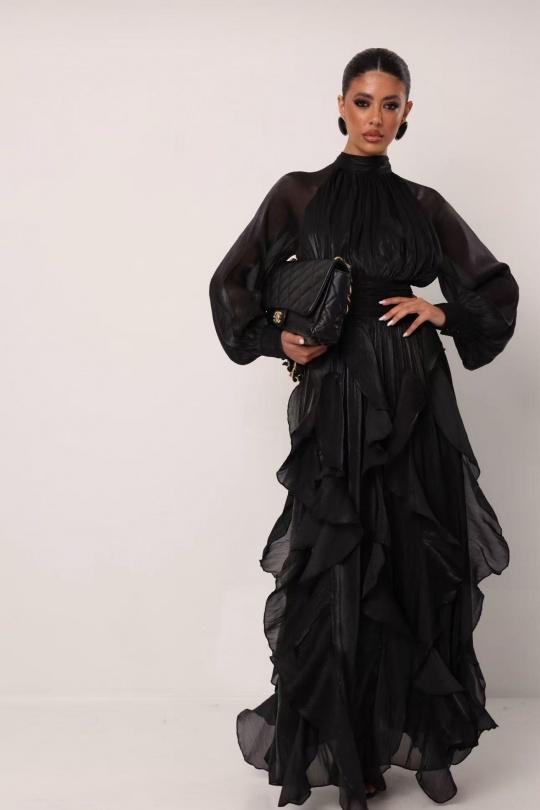 Robes longues Femme Vert Osley - Mochy R12005 Efashion Paris