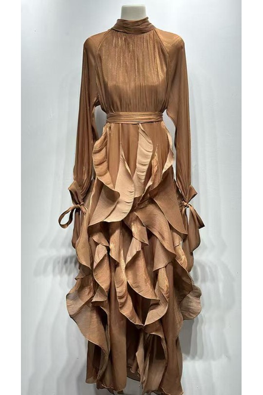 Robes longues Femme Vert Osley - Mochy R12005 Efashion Paris