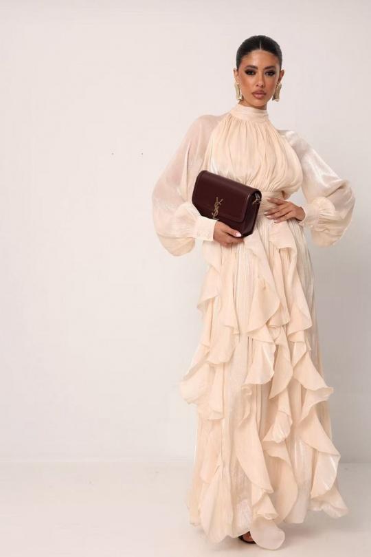 Robes longues Femme Vert Osley - Mochy R12005 Efashion Paris