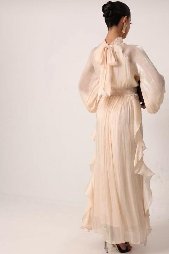 Robes longues Femme Vert Osley - Mochy R12005 Efashion Paris