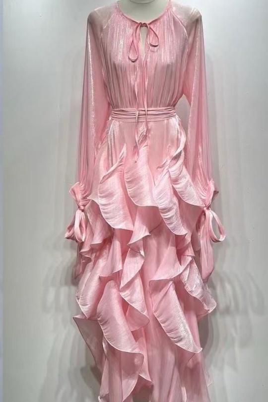 Maxi dresses Women Pink Osley - Mochy R12621 Efashion Paris