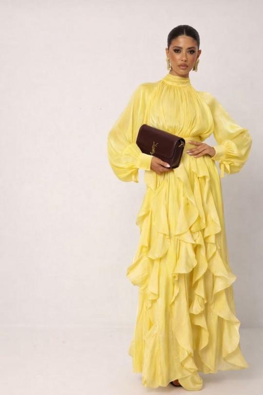 Robes longues Femme Vert Osley - Mochy R12005 Efashion Paris