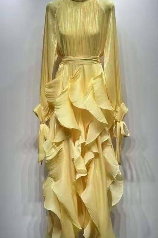 Robes longues Femme Vert Osley - Mochy R12005 Efashion Paris