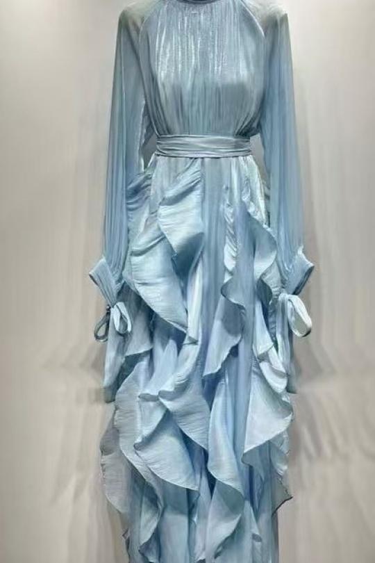 Robes longues Femme Vert Osley - Mochy R12005 Efashion Paris