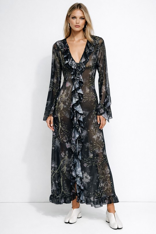 Maxi dresses Women Black Osley - Mochy R10581 Efashion Paris