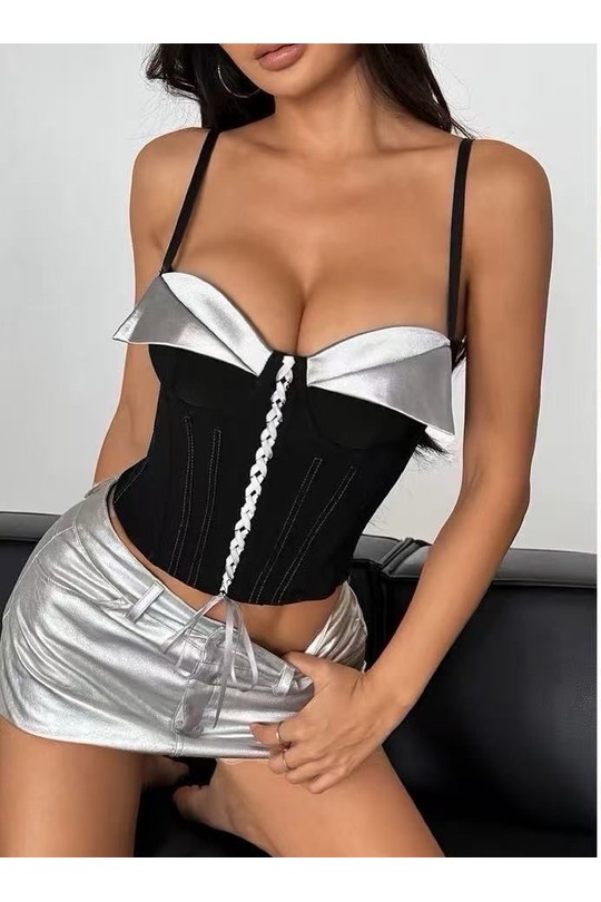 Tops Femme Noir Osley - Mochy ST13218 Efashion Paris