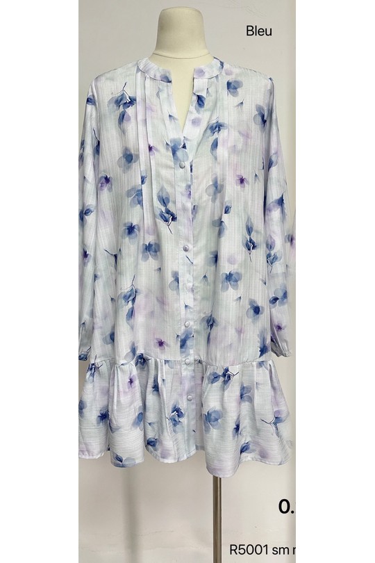 Robes courtes Femme Bleu Osley - Mochy R5001 Efashion Paris