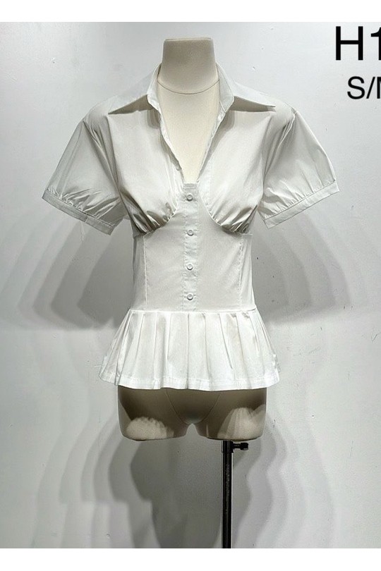 Tops Femme Blanc Osley - Mochy H13887-1 Efashion Paris