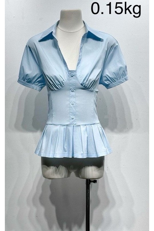 Tops Femme Blanc Osley - Mochy H13887-1 Efashion Paris