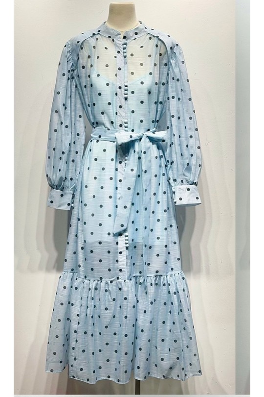 Robes longues Femme Bleu Osley - Mochy R11558 Efashion Paris