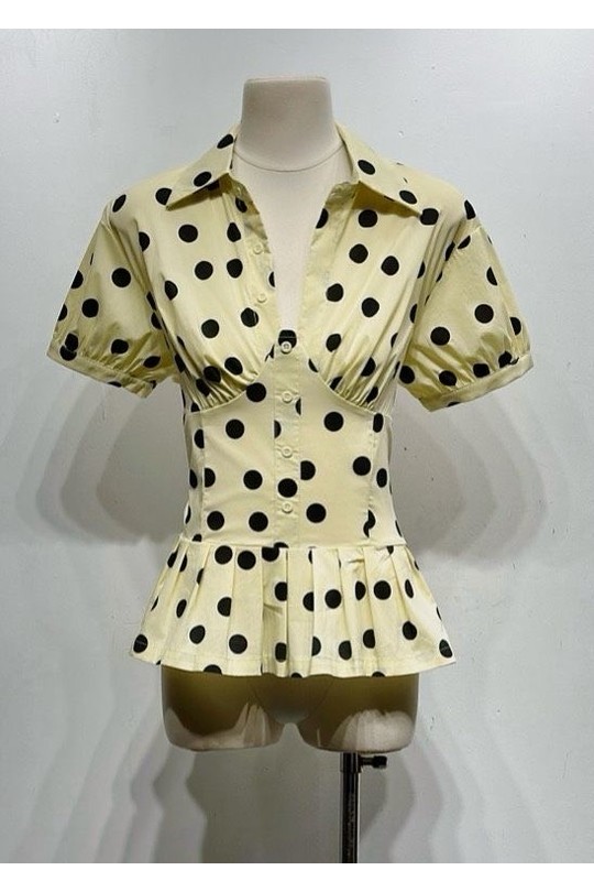 Tops Femme Jaune Osley - Mochy H13887 Efashion Paris