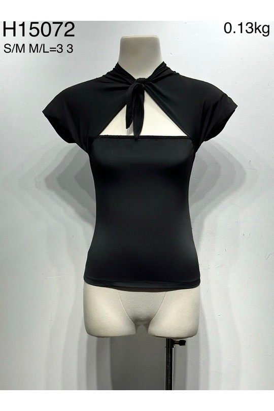 Tops Femme Noir Osley - Mochy H15072 Efashion Paris