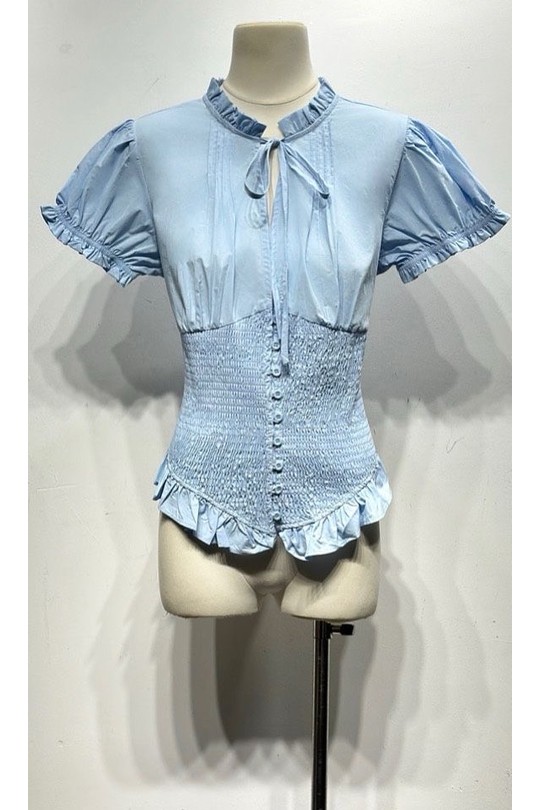 Blouses Femme Bleu clair Osley - Mochy H15157 Efashion Paris