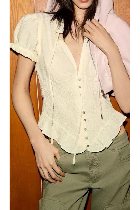 Blouses Femme Bleu clair Osley - Mochy H15157 Efashion Paris