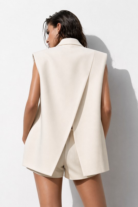 Gilets Femme Beige Osley - Mochy G15215 Efashion Paris