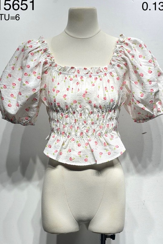 Tops Femme Blanc Osley - Mochy H15651 Efashion Paris