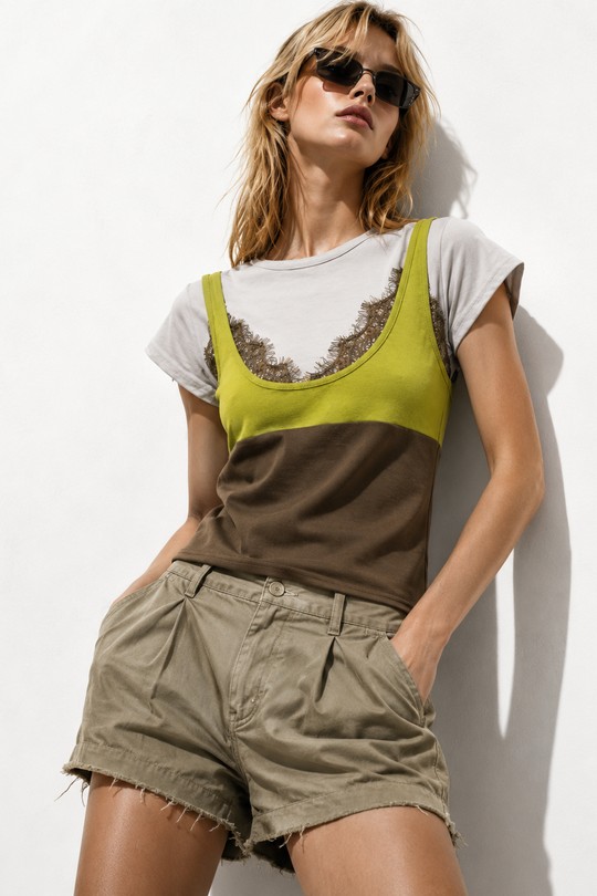 Tops Femme Blanc Osley - Mochy H15836 Efashion Paris