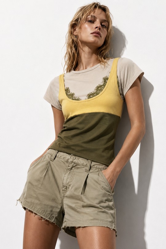 Tops Femme Blanc Osley - Mochy H15836 Efashion Paris