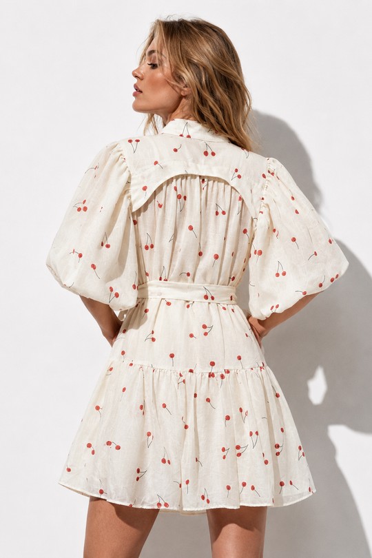 Robes courtes Femme Beige Osley - Mochy R15896 Efashion Paris
