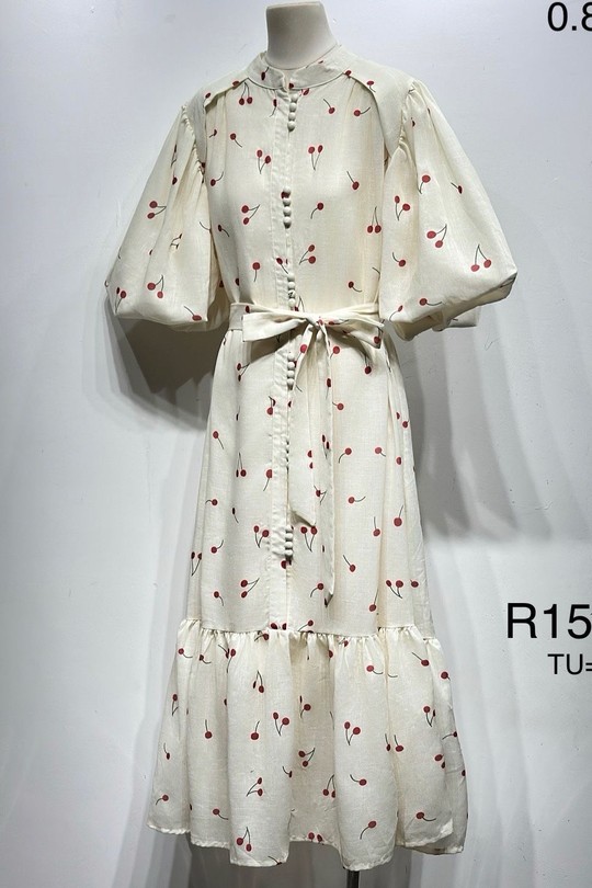 Robes longues Femme Beige Osley - Mochy R15897 Efashion Paris