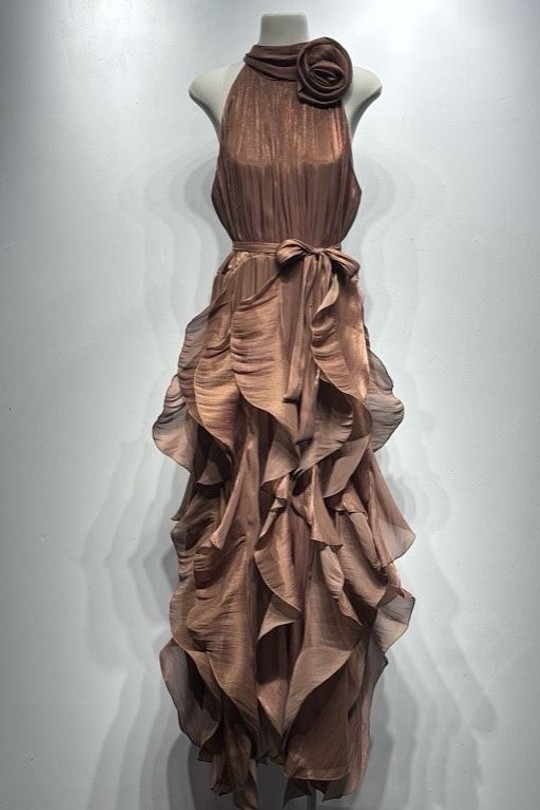 Robes longues Femme Beige Osley - Mochy R13820 Efashion Paris