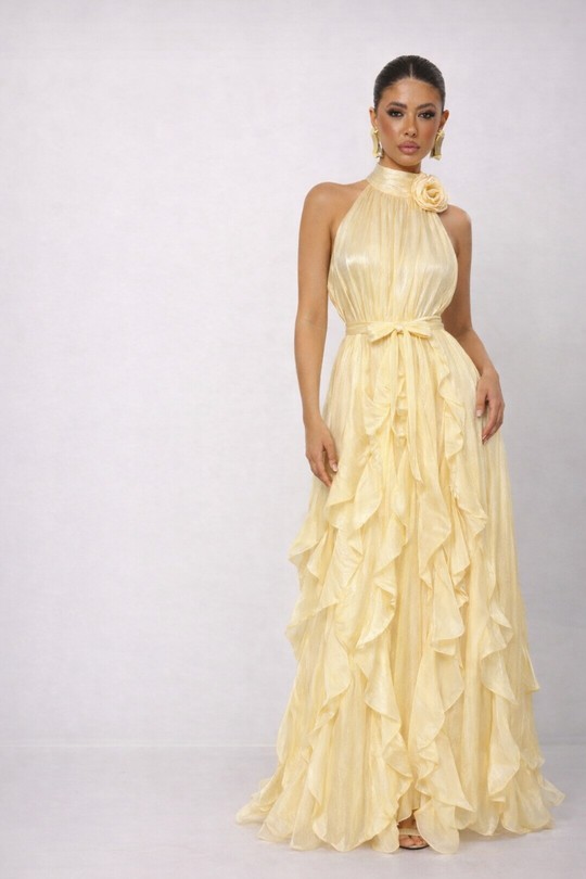 Robes longues Femme Beige Osley - Mochy R13820 Efashion Paris