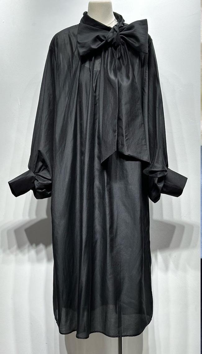 Abiti al polpaccio Donna Black Osley - Mochy R10036 #c Efashion Paris