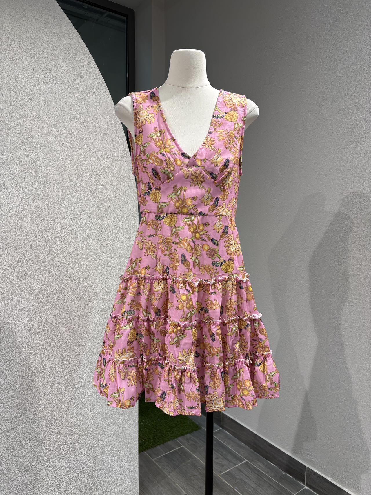 Robes courtes Femme Rose Osley - Mochy R4826-1 #c Efashion Paris