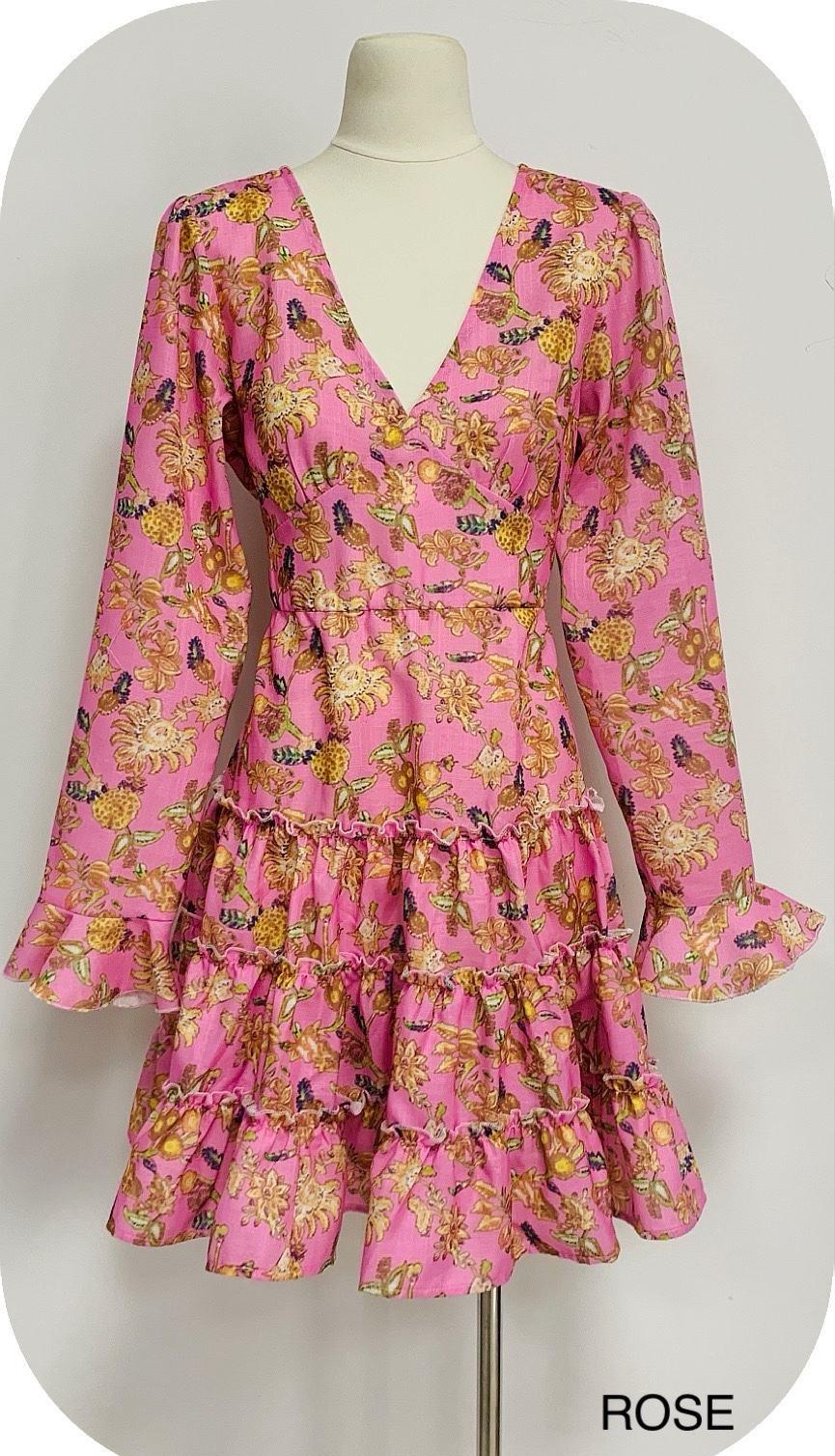 Robes courtes Femme Rose Osley - Mochy R4826 #c Efashion Paris