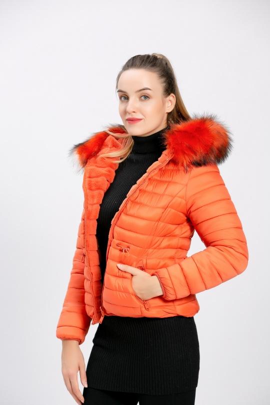 Doudounes Femme Orange CMP55 / DIX-ONZE A085ORANGE Efashion Paris