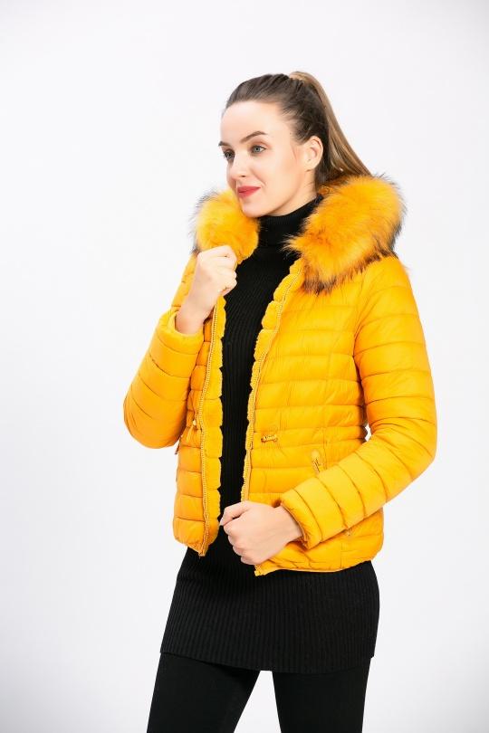 Doudounes Femme Moutarde CMP55 / DIX-ONZE A085MOUTARDE Efashion Paris