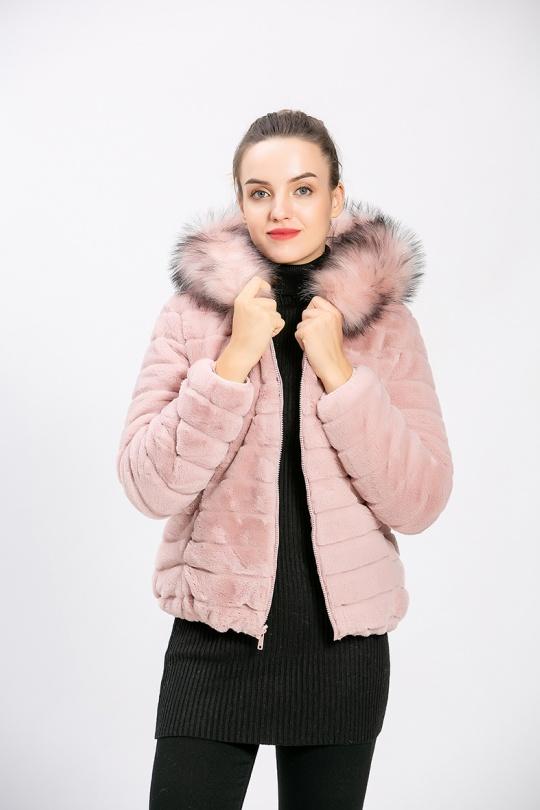Chaquetas de plumón Mujer Pink CMP55 / DIX-ONZE A085ROSE Efashion Paris