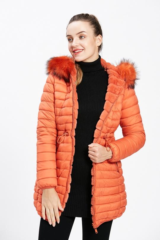 Doudounes Femme Orange CMP55 / DIX-ONZE A086ORANGE Efashion Paris
