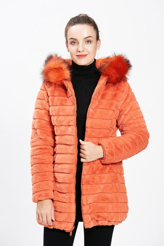 Doudounes Femme Orange CMP55 / DIX-ONZE A086ORANGE Efashion Paris