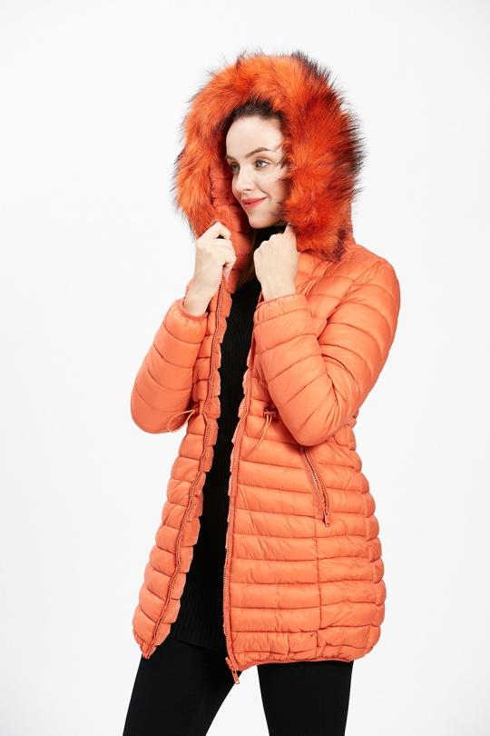 Doudounes Femme Orange CMP55 / DIX-ONZE A086ORANGE Efashion Paris