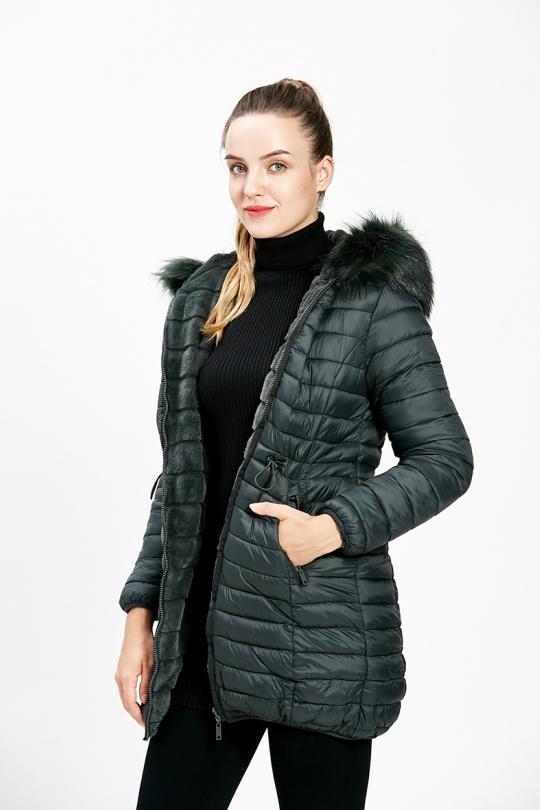 Doudounes Femme Vert sapin CMP55 / DIX-ONZE A086V.SAPIN Efashion Paris