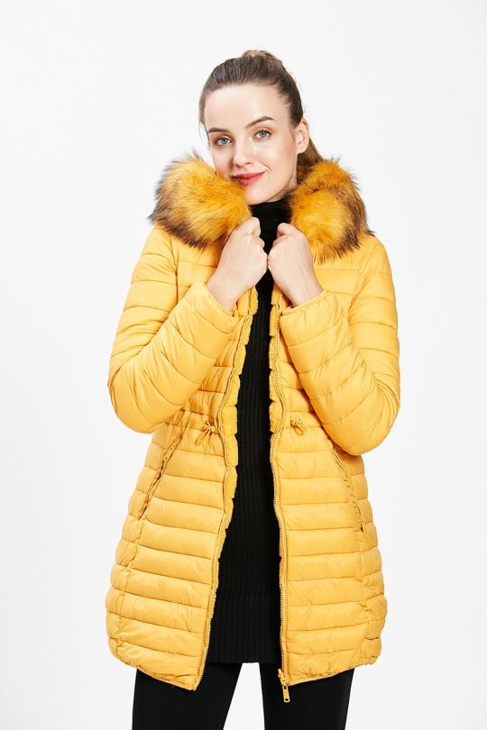 Doudounes Femme Moutarde CMP55 / DIX-ONZE A086MOUTARDE Efashion Paris