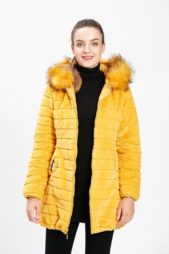 Doudounes Femme Moutarde CMP55 / DIX-ONZE A086MOUTARDE Efashion Paris