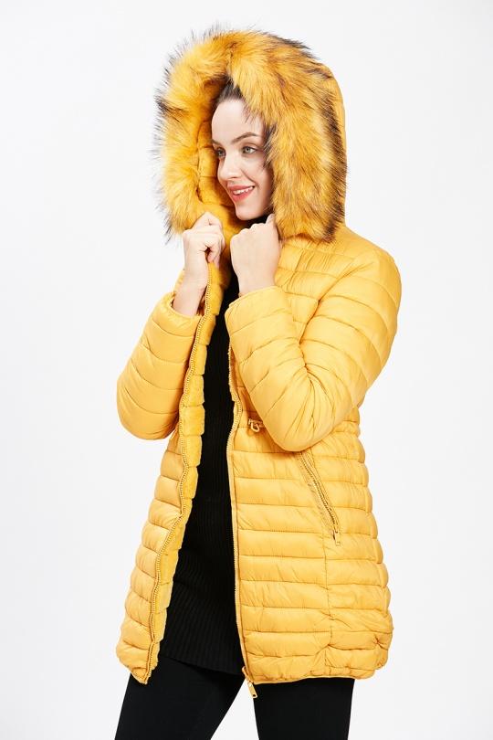 Doudounes Femme Moutarde CMP55 / DIX-ONZE A086MOUTARDE Efashion Paris