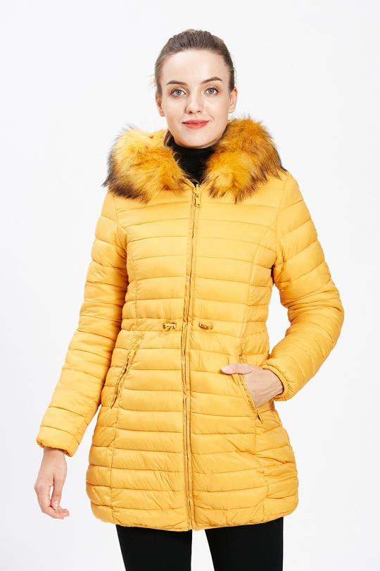 Doudounes Femme Moutarde CMP55 / DIX-ONZE A086MOUTARDE Efashion Paris